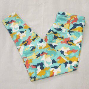 CAMO MULTI-COLOR LEGGINGS – L – NWT